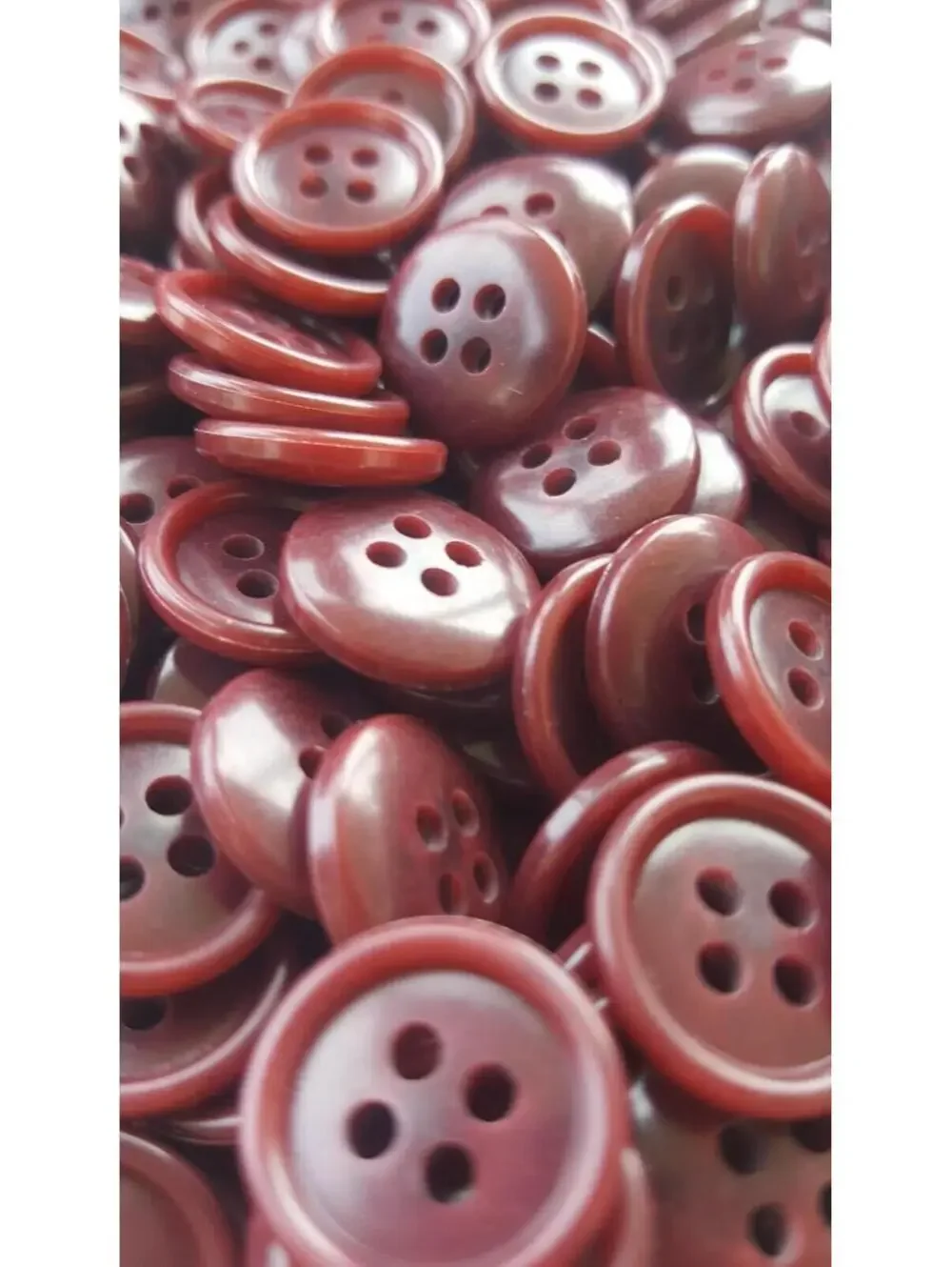 Blessed Brick Buttons, 4 Hole Sewing/Crafts Buttons 15mm - 24 Pieces (051)